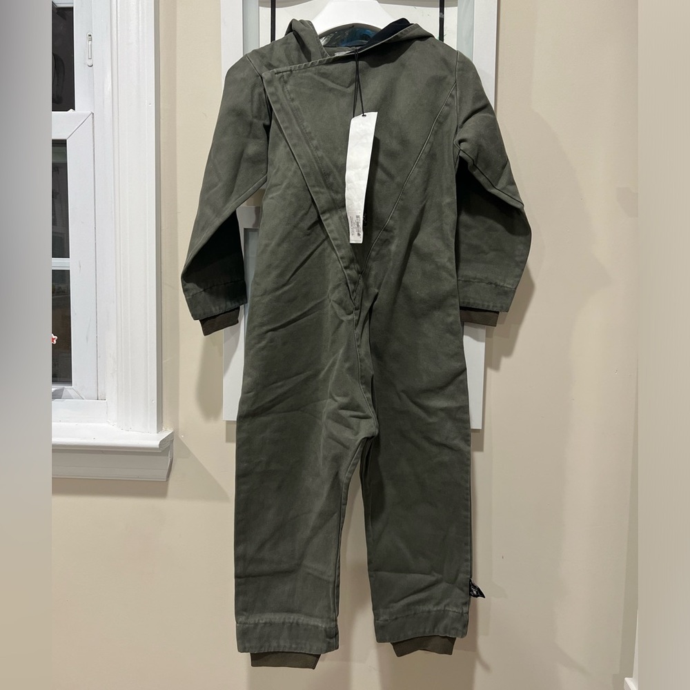 Nwt Nununu olive aviator overall